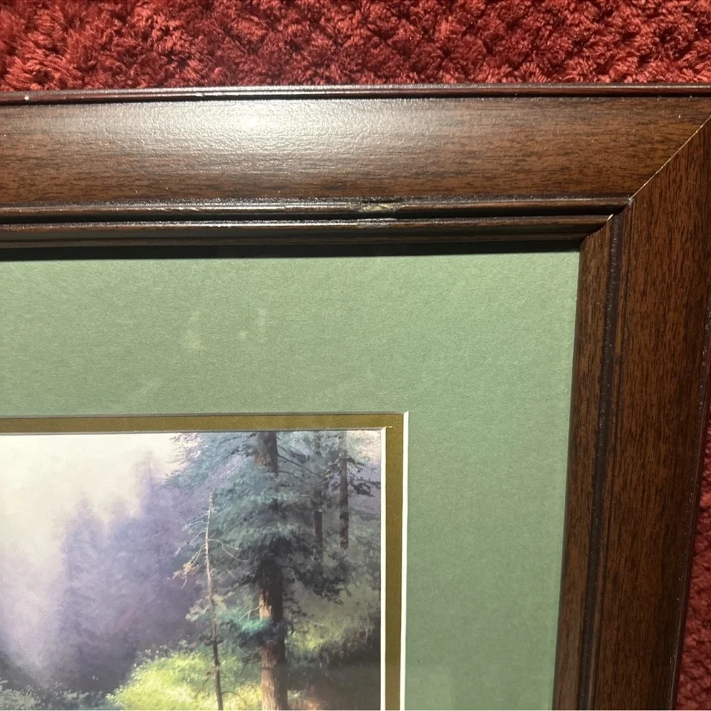 Thomas Kinkade Creekside Trail, Library Edition, Home Interior W/Certificate. ￼